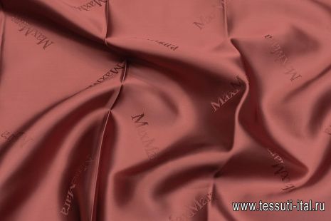 Подкладочная (о) красно-коричневая - итальянские ткани Тессутидея арт. 08-1265