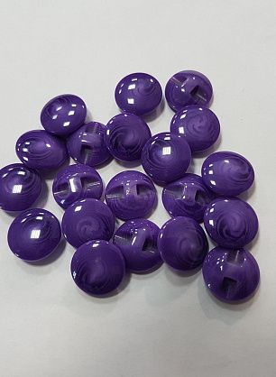 Пуговица пластик на ножке d-14мм темно-сиреневая - в интернет-магазине тканей Тессутидея арт. F-4858