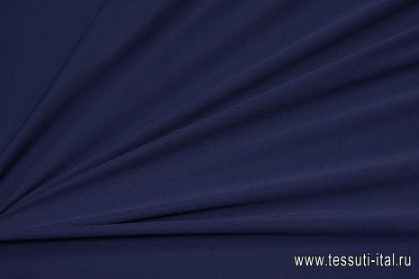 Трикотаж вискоза (о) темно-синий  - итальянские ткани Тессутидея арт. 14-1677