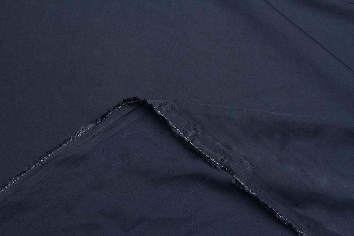 Плательная вискоза стрейч 280 г/м (о) темно-синяя - итальянские ткани Тессутидея арт. 04-1741