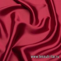 Шелк атлас (о) темно-малиновый - итальянские ткани Тессутидея арт. 10-2811