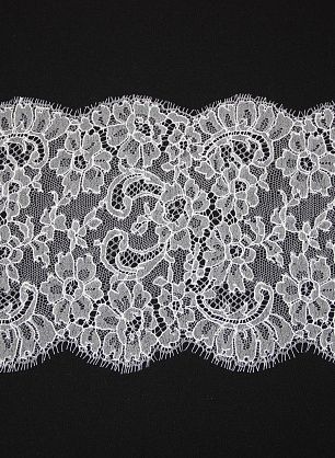 Кружево на сетке (о) айвори ш-15см Solstiss - в интернет-магазине тканей Тессутидея арт. 03-3553