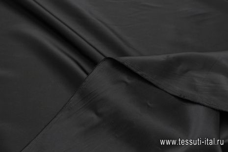Подкладочная стрейч (о) черная - итальянские ткани Тессутидея арт. 07-1457
