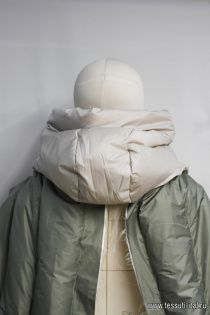 Деталь для верхней одежды капюшон светло-бежевый - итальянские ткани Тессутидея арт. F-6447