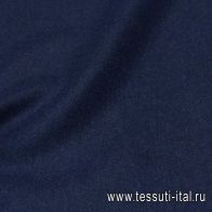 Пальтовая двухстойная сукно (о) синяя в стиле Burberry - итальянские ткани Тессутидея арт. 09-1864