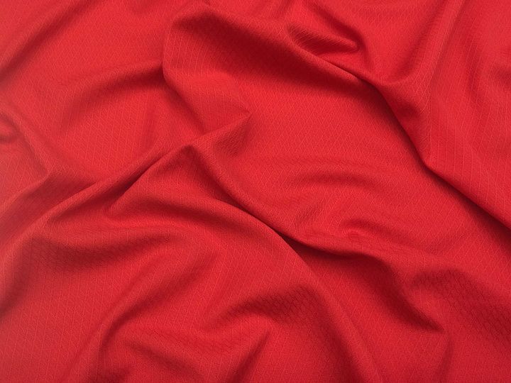 Плательная фактурная (о) красная - итальянские ткани Тессутидея арт. 01-4076