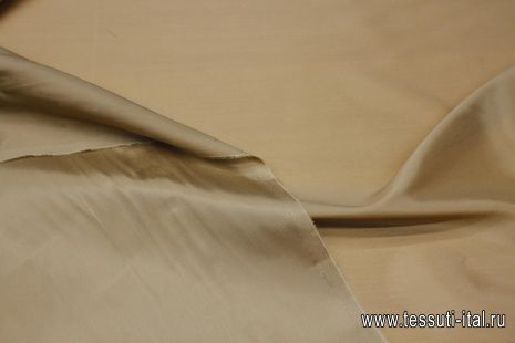 Подкладочная купра стрейч (о) бежевая - итальянские ткани Тессутидея арт. 08-1483