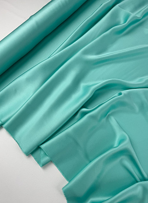 Шелк атлас дабл (о) светло-бирюзовый - в интернет-магазине тканей Тессутидея арт. 10-5150