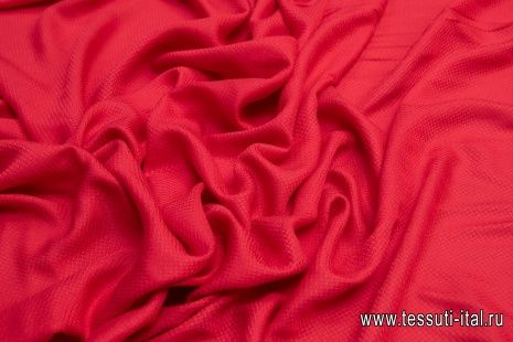 Плательная фактурная (о) красная - итальянские ткани Тессутидея арт. 04-1275