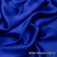 Шелк атлас (о) синий - итальянские ткани Тессутидея арт. 02-8518