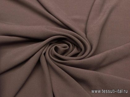 Плательная фактурная (о) коричневая - итальянские ткани Тессутидея арт. 04-1116