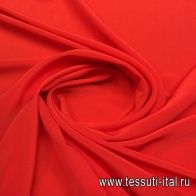 Крепдешин (о) алый - итальянские ткани Тессутидея арт. 02-7402