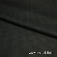 Костюмная (н) мелкий черный горох на сером меланже ш-150см - итальянские ткани Тессутидея арт. 05-2206