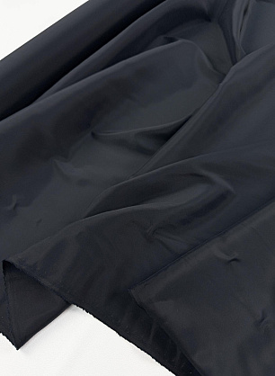 Подкладочная вискоза+ПБТ стрейч (о) черная - в интернет-магазине тканей Тессутидея арт. 07-1570