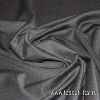 Плательная шерсть стрейч (о) серая меланж Lanificio Cazzola - итальянские ткани Тессутидея арт. 17-0599