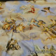 Шелк атлас стрейч (н) ангелы - итальянские ткани Тессутидея арт. 10-3328
