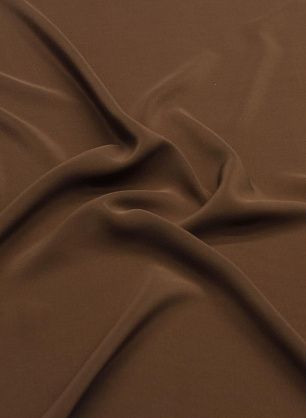 Крепдешин (о) коричневый - в интернет-магазине тканей Тессутидея арт. 10-3318